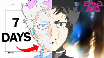 Can I Re-Animate Mob Psycho In Just One Week?