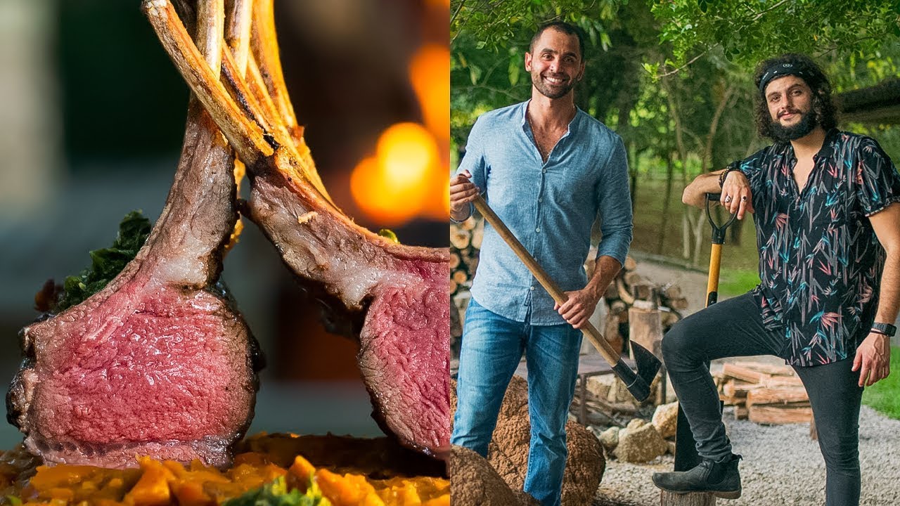 CARRÉ DE CORDEIRO NA BRASA COM MOLHO DE HORTELÃ Ft. Guto Quirós | Especial de Páscoa