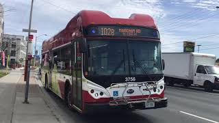 TTC 1st BYD K9M RARE BUS 3756 on route 102 Markham R.D to Steeles
