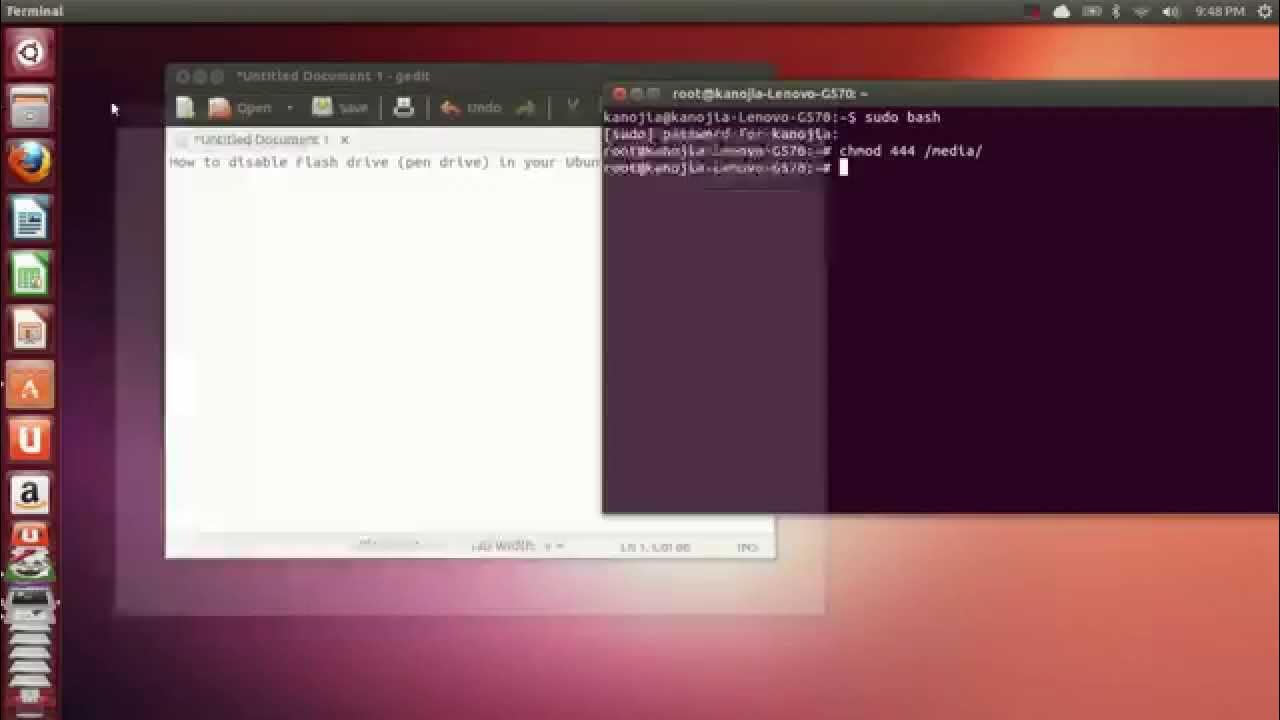how-to-enable-disable-pen-drive-on-ubuntu-youtube