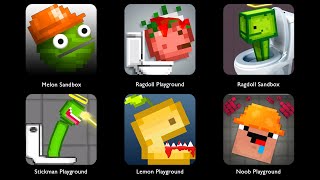 Ragdoll Sandbox, Stickman Playground, Lemon Playground, Noob Playground, Melon Sandbox screenshot 2