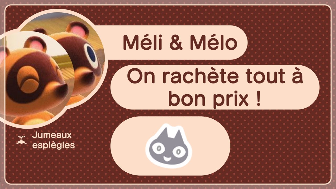 QUAND TU VENDS UN TRUC CHEZ MÉLI & MÉLO - Animal Crossing New Horizons