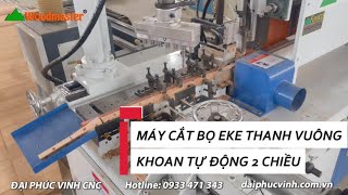 Máy Cắt Bọ Eke Thanh Vuông - Khoan Tự Động 2 Chiều - Woodmaster - WM-EKE-SQ