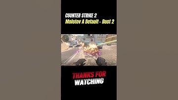 CS2 DUST 2 - MOLOTOV A DEFAULT FROM SHORT #counterstrike2 #cs2