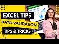 EXCEL |  How To Set Data Validation in Excel Sheet #shorts