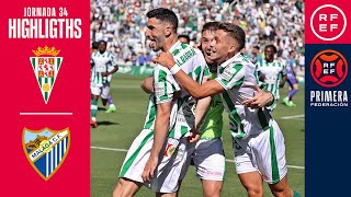 Resumen #PrimeraFederación | Córdoba CF 1-0 Málaga CF | Jornada 34, Grupo 2