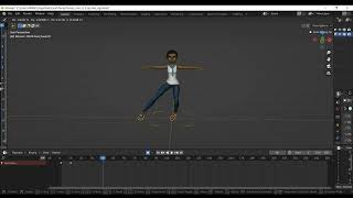 RAIN CHARACTER ANIMATION BLENDER 5