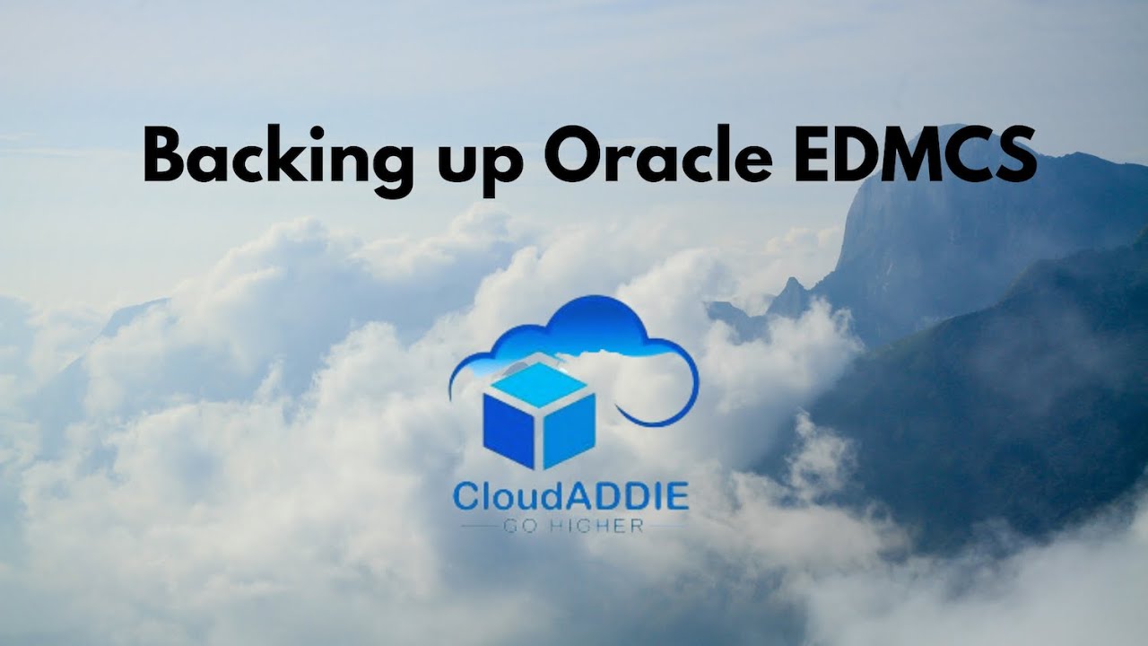Backing Up Oracle EDMCS - YouTube