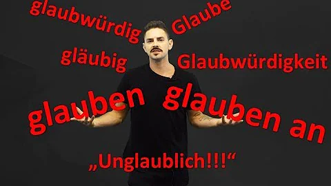 Ist das Wort Glauben ein Verb?