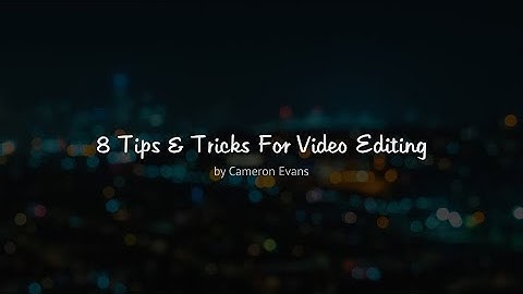02 Setting Up the Timeline (Tips & Tricks for Video Editing)