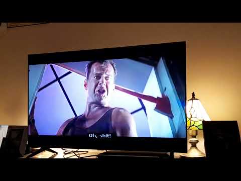 Die Hard 1988 Film John McClane Throws C4 Explosives through the Elevator Shaft, which explodes