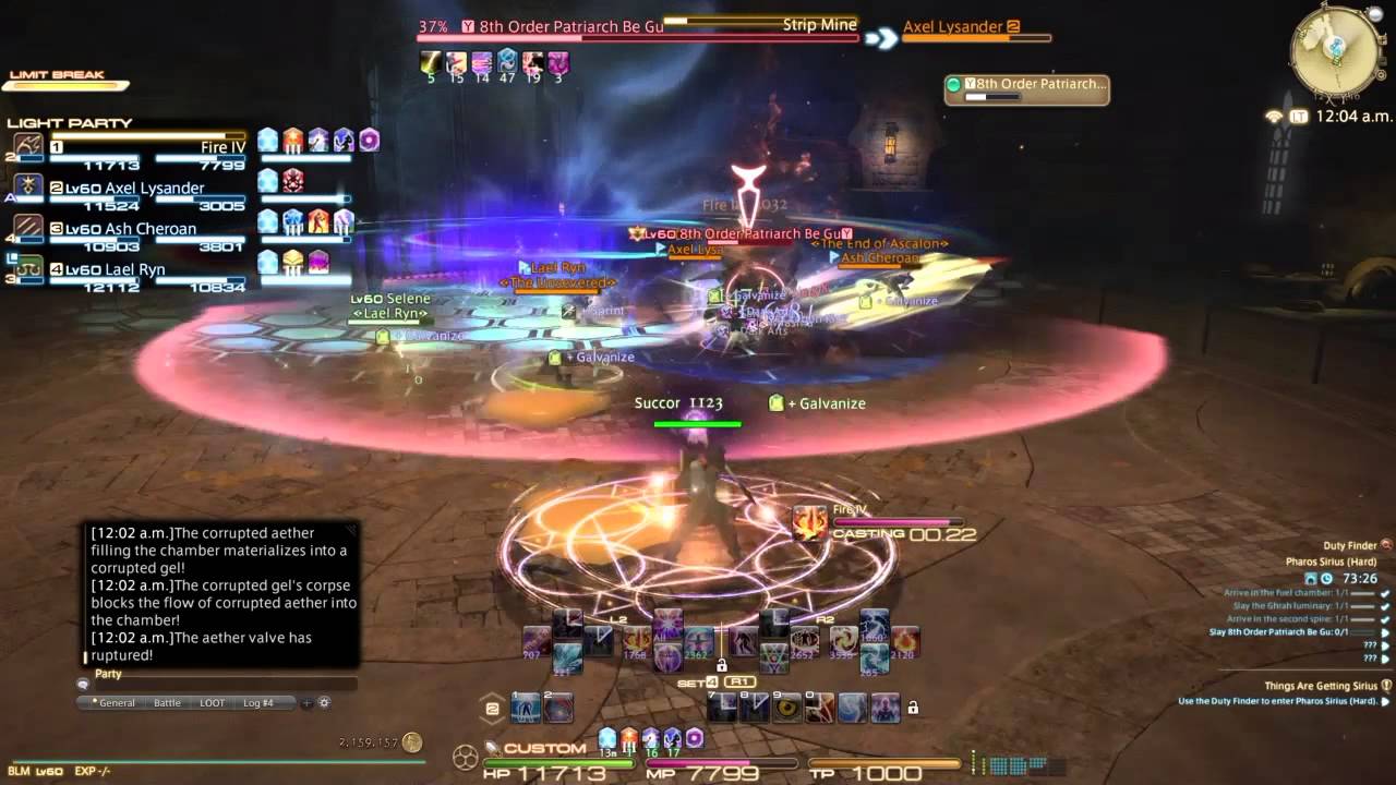 FFXIV Heavensward Pharos Sirius Hard mode all 3 bosses