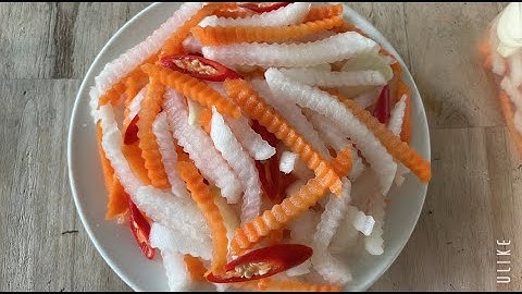 cách làm củ cải ngâm chua ngọt giòn ngon tại nhà, CỦ CẢI MUỐI DƯA