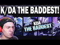 K/DA - THE BADDEST ft. (G)I-DLE, Bea Miller, Wolftyla (Lyric Video) | League of Legends REACTION!