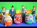 Frozen Anna Kristoff Hans Surprise Eggs Spiderman Kinder joy Mickey Mouse clubhouse