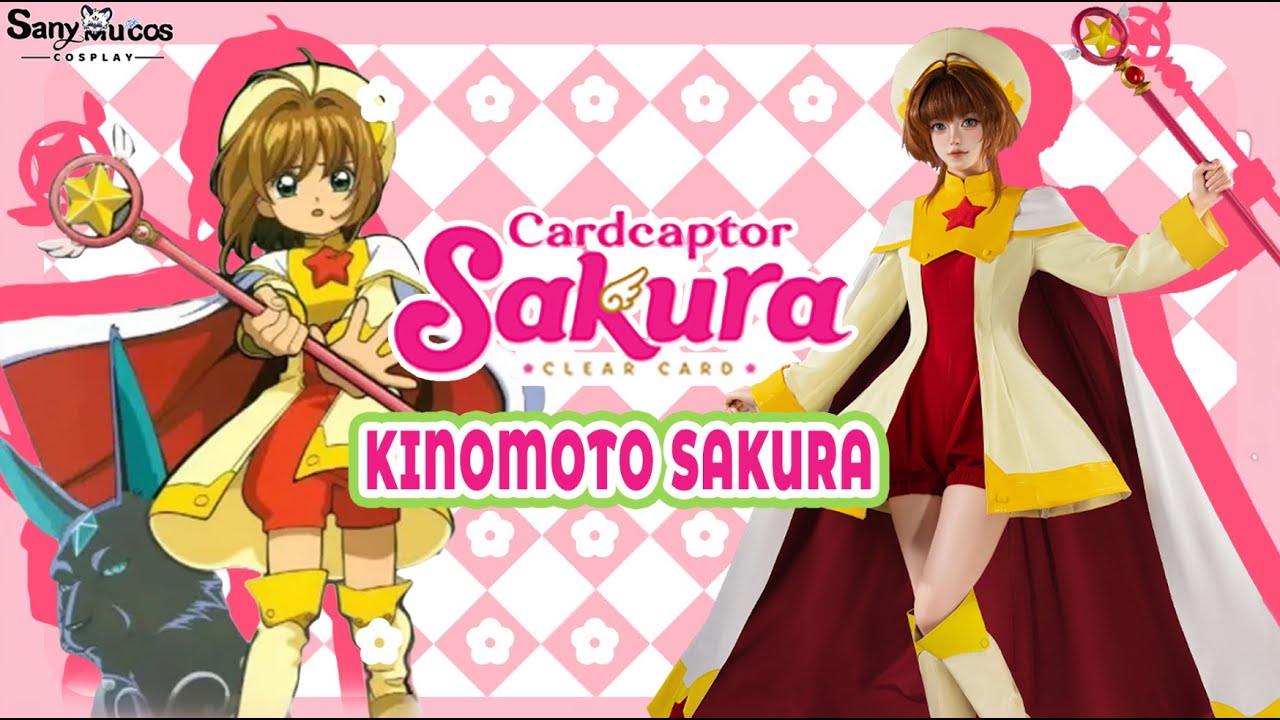 【SanyMuCos】Cardcaptor Sakura Sakura Kinomoto Cosplay Costume Premium Edition Showcase