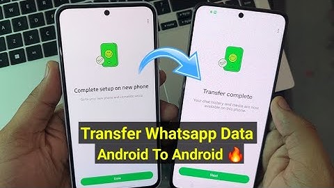 How to transfer whatsapp data from android to android | Whatsapp chat transfer android to android 🔥