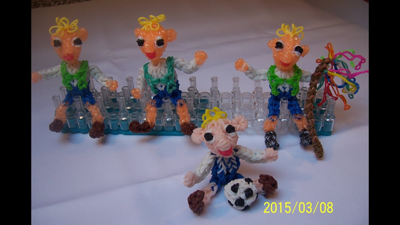 3D Hurvínek z gumiček