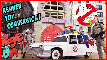 The real Ghostbusters retro Kenner toy Ecto 1  conversion repaint custom vintage toy