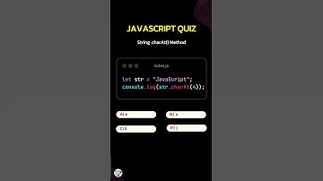String charAt Method in JavaScript | JavaScript quiz questions and answers |#JavaScriptCharAt #short