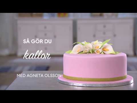 Video: Hur Man Gör En Tårtdekoration: Fondantblommor