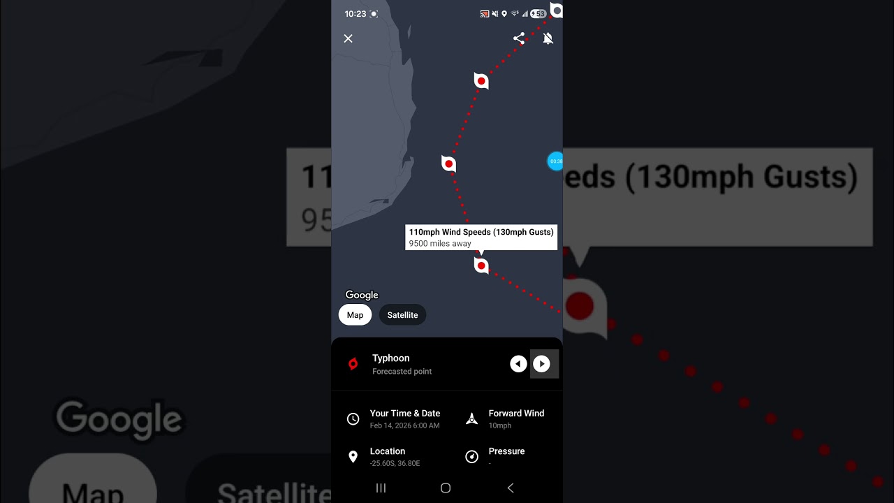 Cyclone Gezani Continues to Strengthen