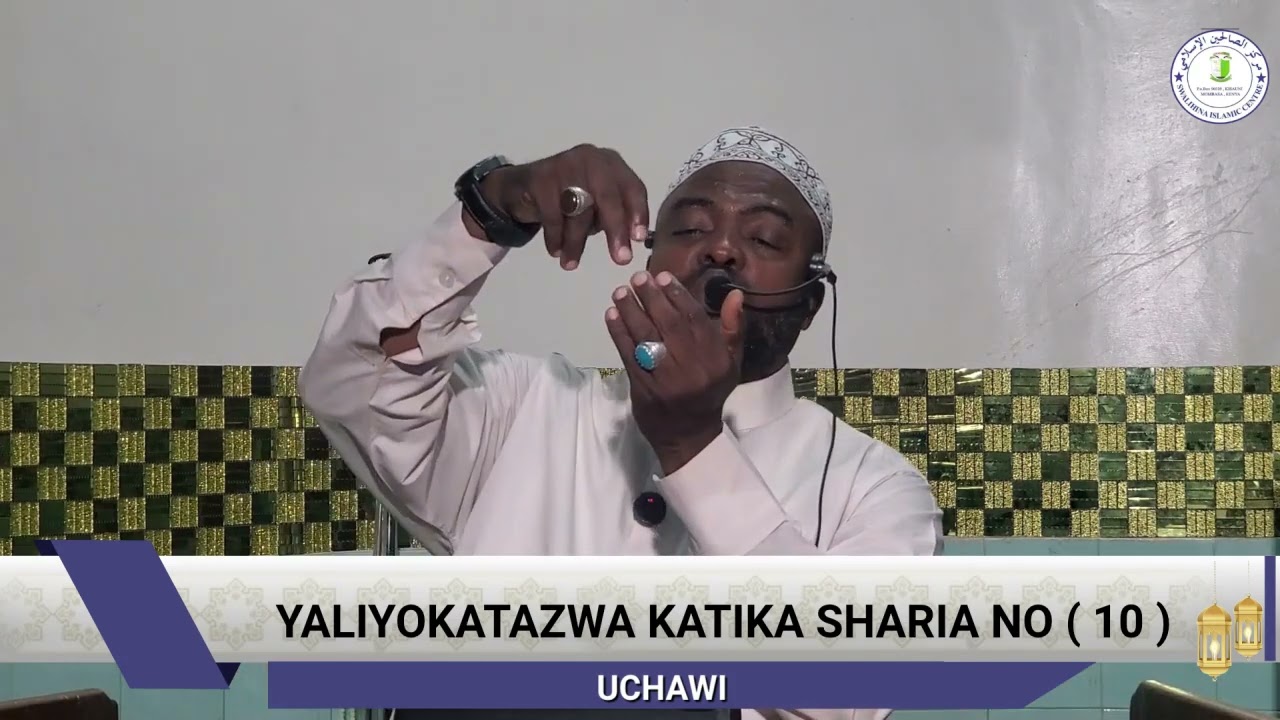 YALIYO KATAZWA KATIKA SHARIA NO ( 10 ) UCHAWI