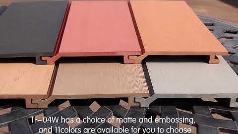 COOWIN Lightweight WPC Wall Cladding Exterior Wall Panel TF-04W(157x21mm)