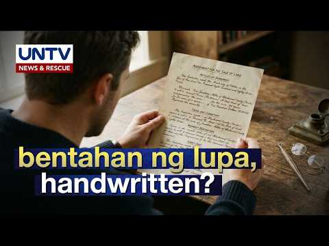 Handwritten Agreement: Valid ba ang Land Sale?