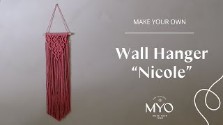 How to macramé a wall hanger &quot;Nicole&quot; | Gör en väggbonad i Makramé  &quot;Nicole&quot;