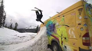 Jibbing the LINE Traveling Circus Van!