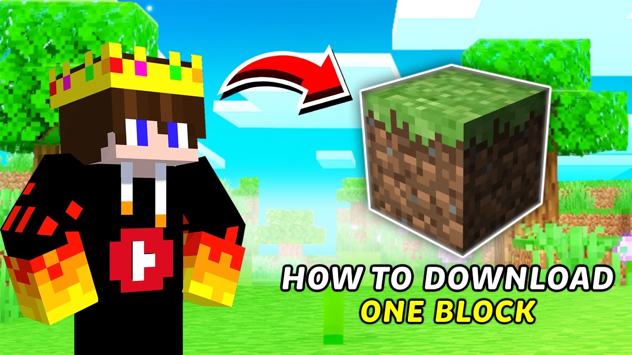 Minecraft One Block Map Download 🔥| MInecraft MCPE 1.21+ [ Pocket ...
