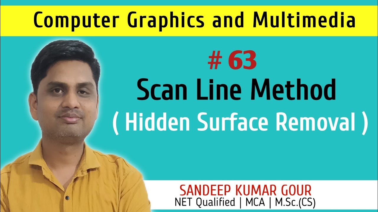 Scan line method | Hidden Surface removal method | Computer graphics
