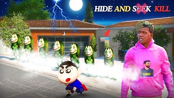 GTA 5: Franklin & Shinchan Try To Escape Ghost Hide And Seek In Gta5