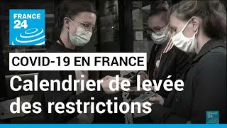 Covid-19 en France : le calendrier de levée des restrictions • FRANCE 24