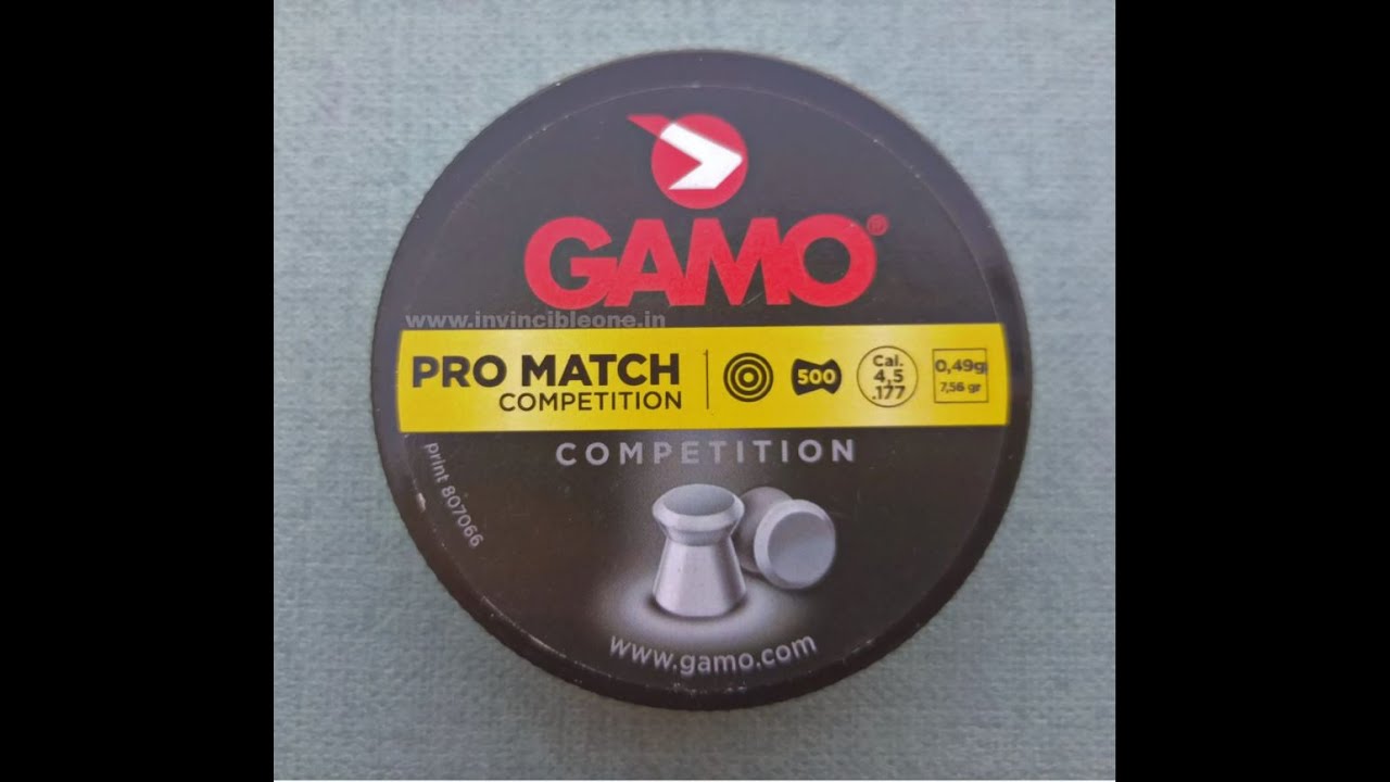 Performance of gamo pro match competition pellets 7.56gr with px100Achilles and nx200Athena@25 yards