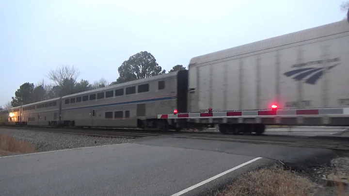 Amtrak P053 meets CSX coal train at Hunton, VA