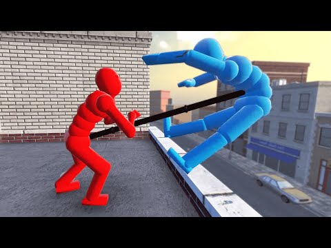 Making NPCs Fight on Rooftops (with active ragdoll physics) | Overgrowth