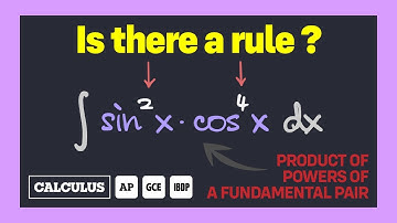 INTEGRATE products of powers of SINE and COSINE | Rules that you MUST NOT MISS & FORGET! [HANDS-ON]