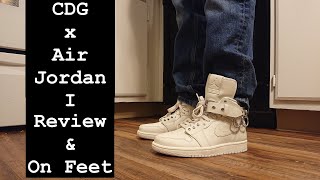 cdg jordan 1 white