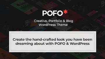 POFO WordPress theme introduction