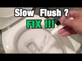 How To Fix Slow Flushing Toilet Tips - Not Flushing Properly