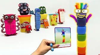 ¡Crea tus propios juguetes de Numberblock FÁCILES y RÁPIDOS con Playdoh o Cerámica ! video educativo