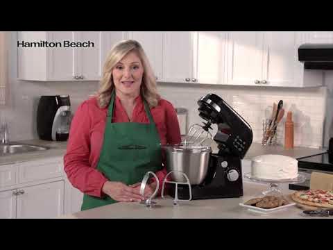 Hamilton Beach Electric Stand Mixer with 4 Quart Stainless Bowl, 7