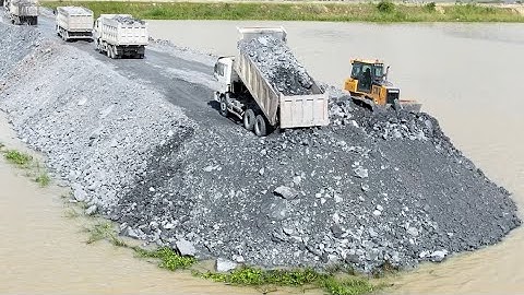 Full Videos Part 4-Best Driver SHANTUI Bulldozer and Dump Truck Working to Update New Roads Building