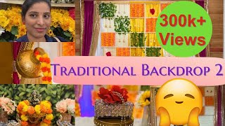 How to make traditional backdrop at home | wedding backdrop| engagement| babyshower