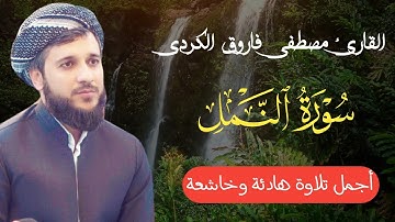 اجمل تلاوة خاشعة لماتیسر من سورة النمل للقارئ مصطفی فاروق الكردي