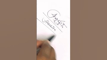 HarshiTa name Signature Style/BestSignature idea #Viralshort