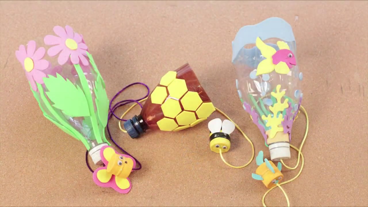 querido excepción surco Cómo hacer juguetes reciclando ? - Valeros con botellas de plástico- DIY -  YouTube