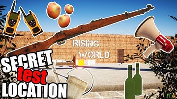 SECRET Test Area in Rising World!